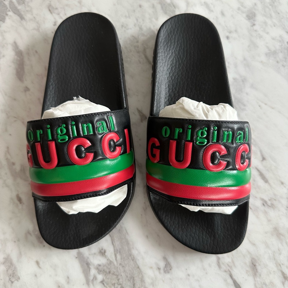 Original Gucci Slides Men’s Size 5 NWT